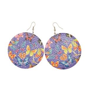 Butterfly Circle Earrings